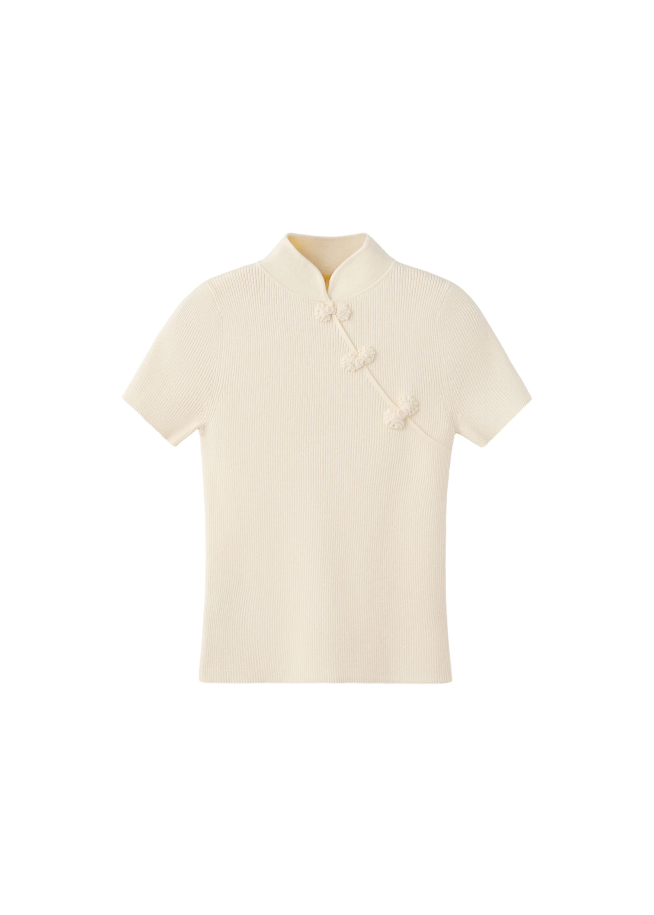 Pull-over 'SHOOU' MANGO en beige : devant