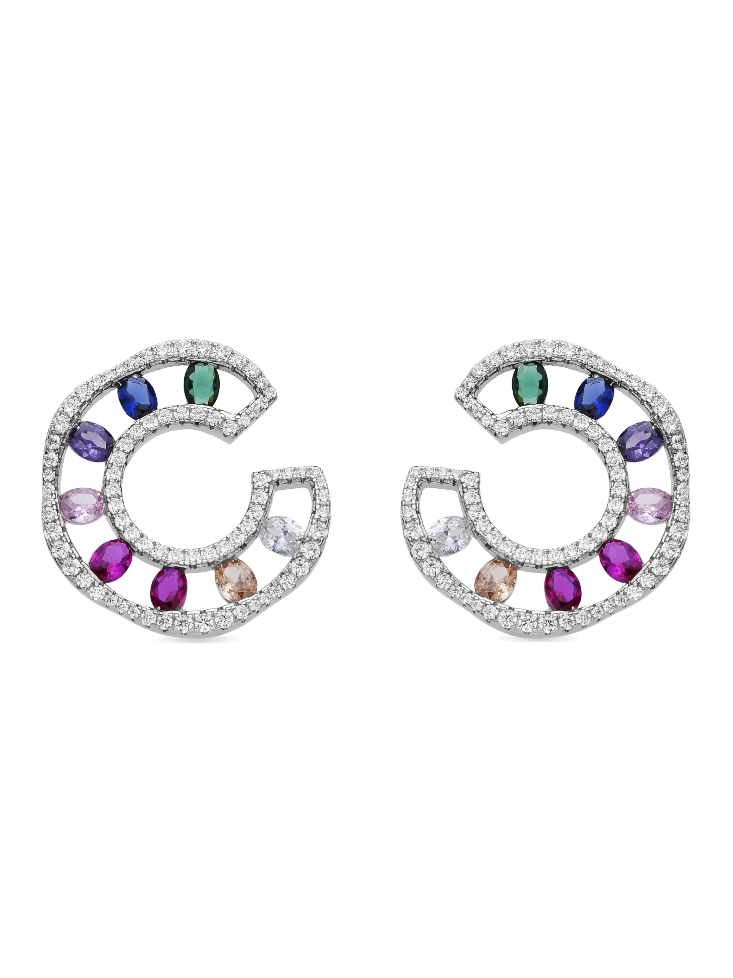 Luxenter Øreringe 'INSIM' i blandingsfarvet: forside