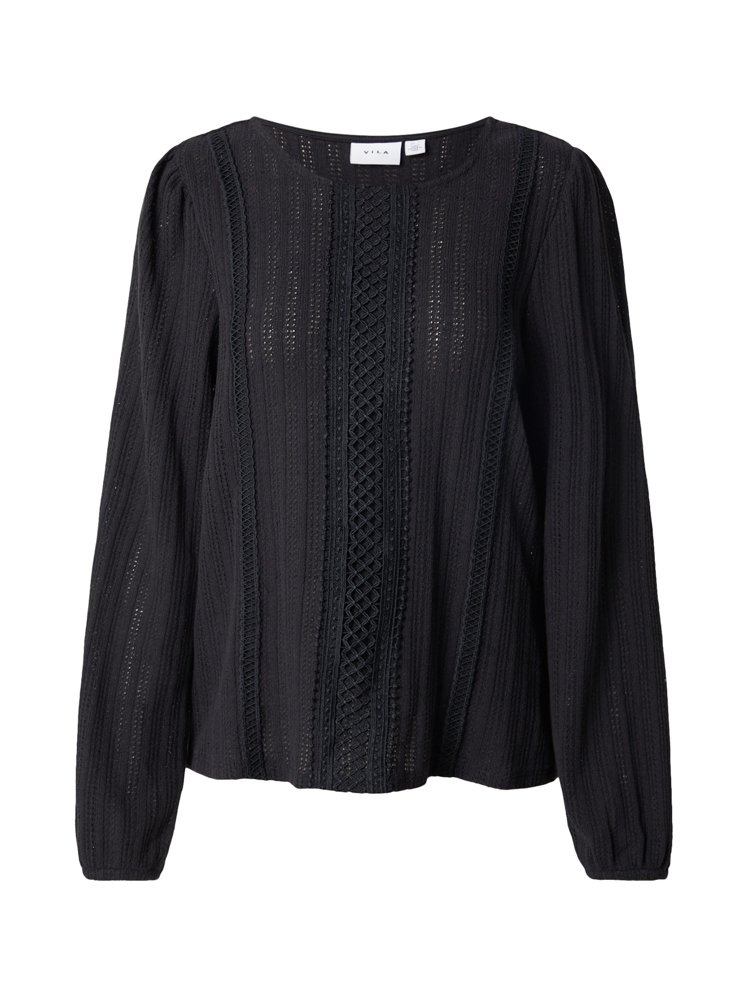 Pulover 'VIALITA' de la VILA pe negru: față