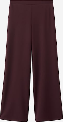 Wide leg Pantaloni 'AVAY' de la MANGO pe roșu: față