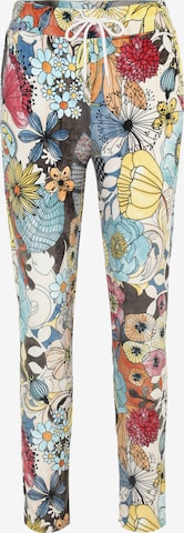 PRINCESS GOES HOLLYWOOD Regular Hose mit Blumen-Muster in Mischfarben: predná strana