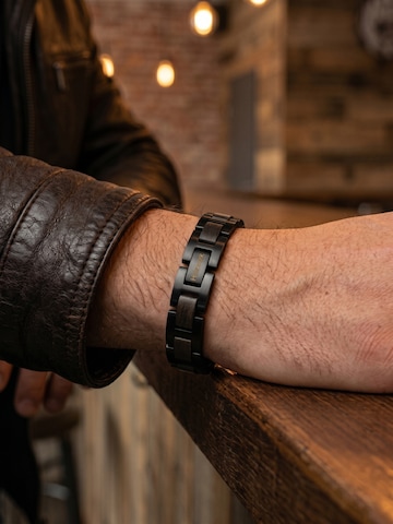 Holzwerk - Pulsera 'UNTERSEE' en negro