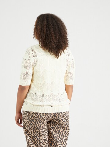 Vero Moda Curve Pullover 'VMCalexia' in Beige