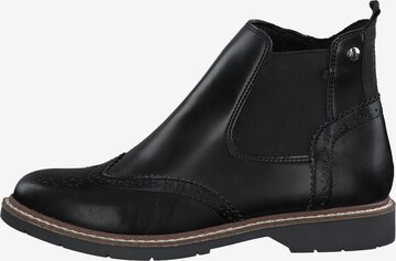 s.Oliver - Botas Chelsea en negro