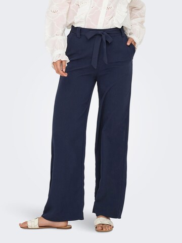 ONLY Wide Leg Hose 'ONLNova' in Blau: Vorderseite
