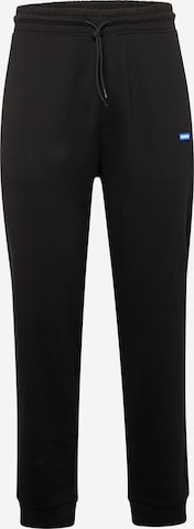 Effilé Pantalon 'Napin' HUGO Blue en noir : devant