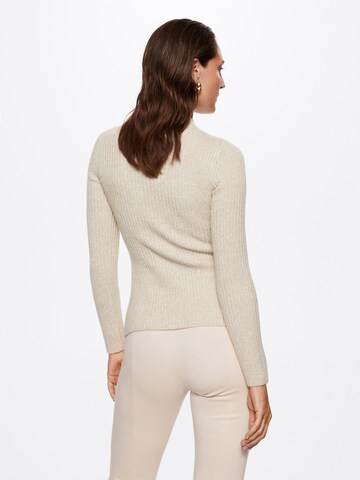 MANGO Pullover 'Seoulux' in Beige