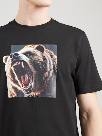 BOSS Футболка 'Dobermann' в Черный