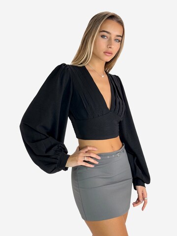 Elara Bluse in Schwarz