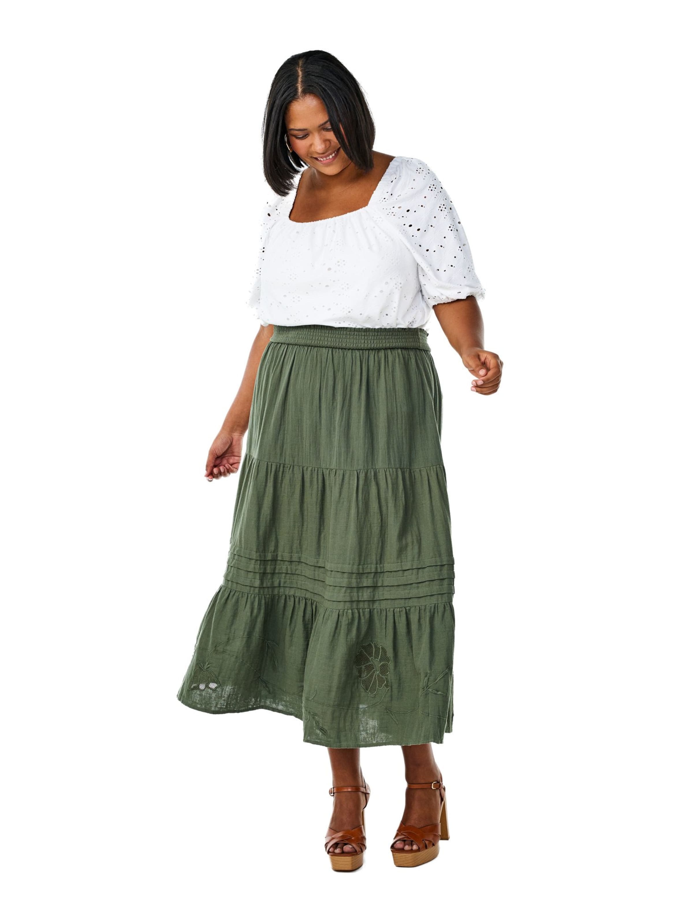 Zizzi Röck 'Mvivu' in Grün