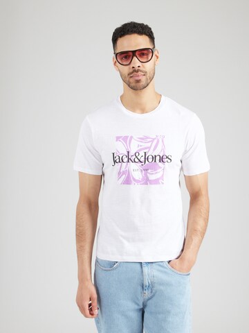JACK & JONES T-Shirt 'JWHLAFAYETTE' in Weiß: Vorderseite