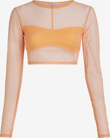 Calvin Klein Jeans Shirt in Oranje: voorkant