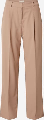 LENI KLUM x ABOUT YOU Pleated Pants 'Eva' in Beige: front