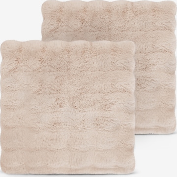 Aspero Kissenbezug in Grau: Vorderseite