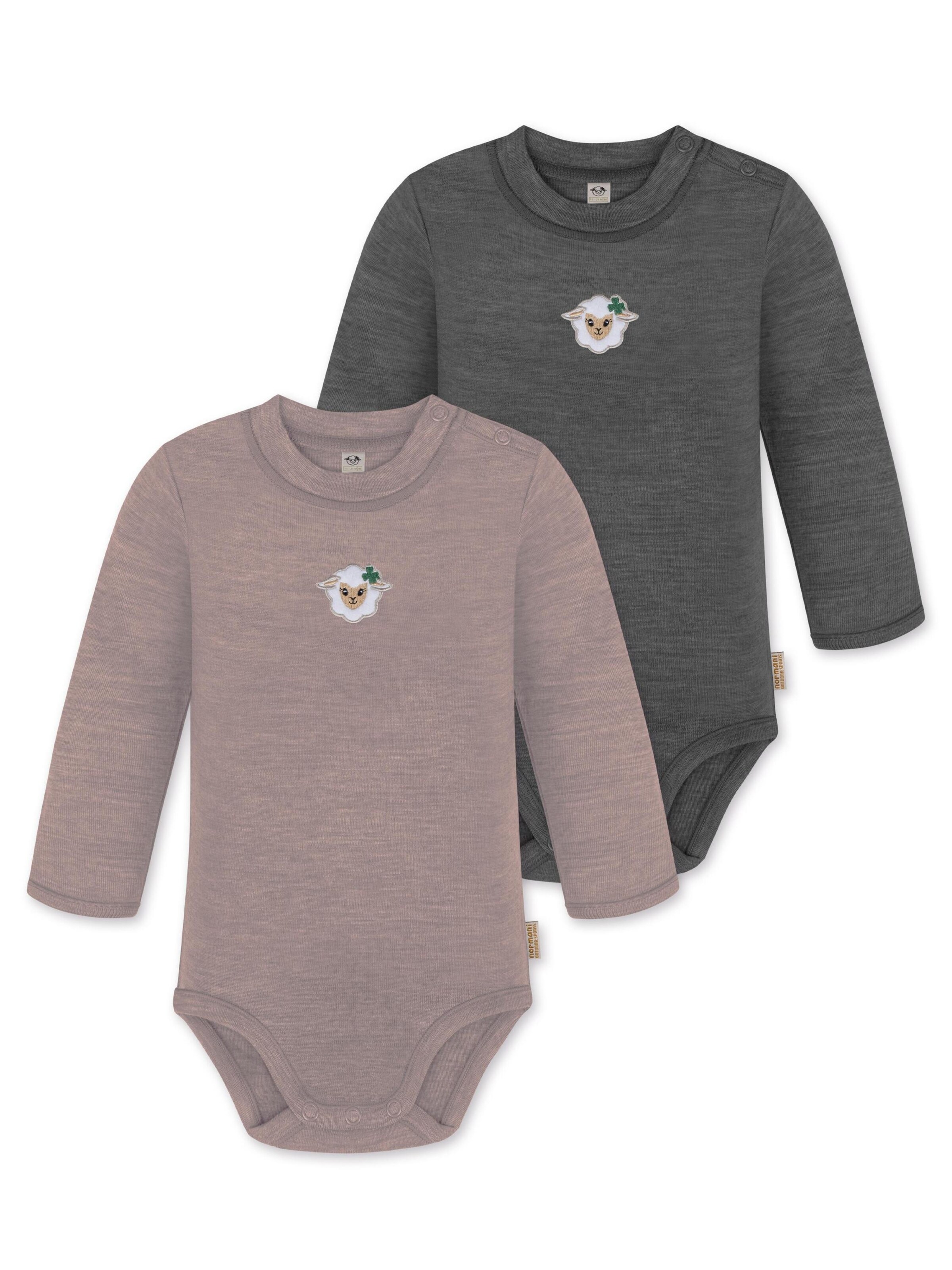 Barboteuse / body 'Tuai' normani en gris : devant