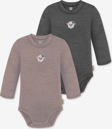 Barboteuse / body 'Tuai' normani en gris : devant