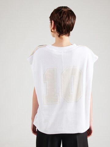 T-shirt oversize 'western jogger tape' 10Days en blanc
