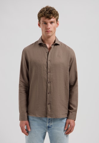 Dstrezzed Regular Fit Hemd 'Jagger' in Braun: Vorderseite