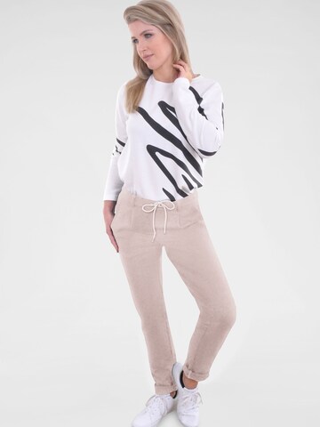 Navigazione Slim fit Trousers 'Punto di Roma' in Beige