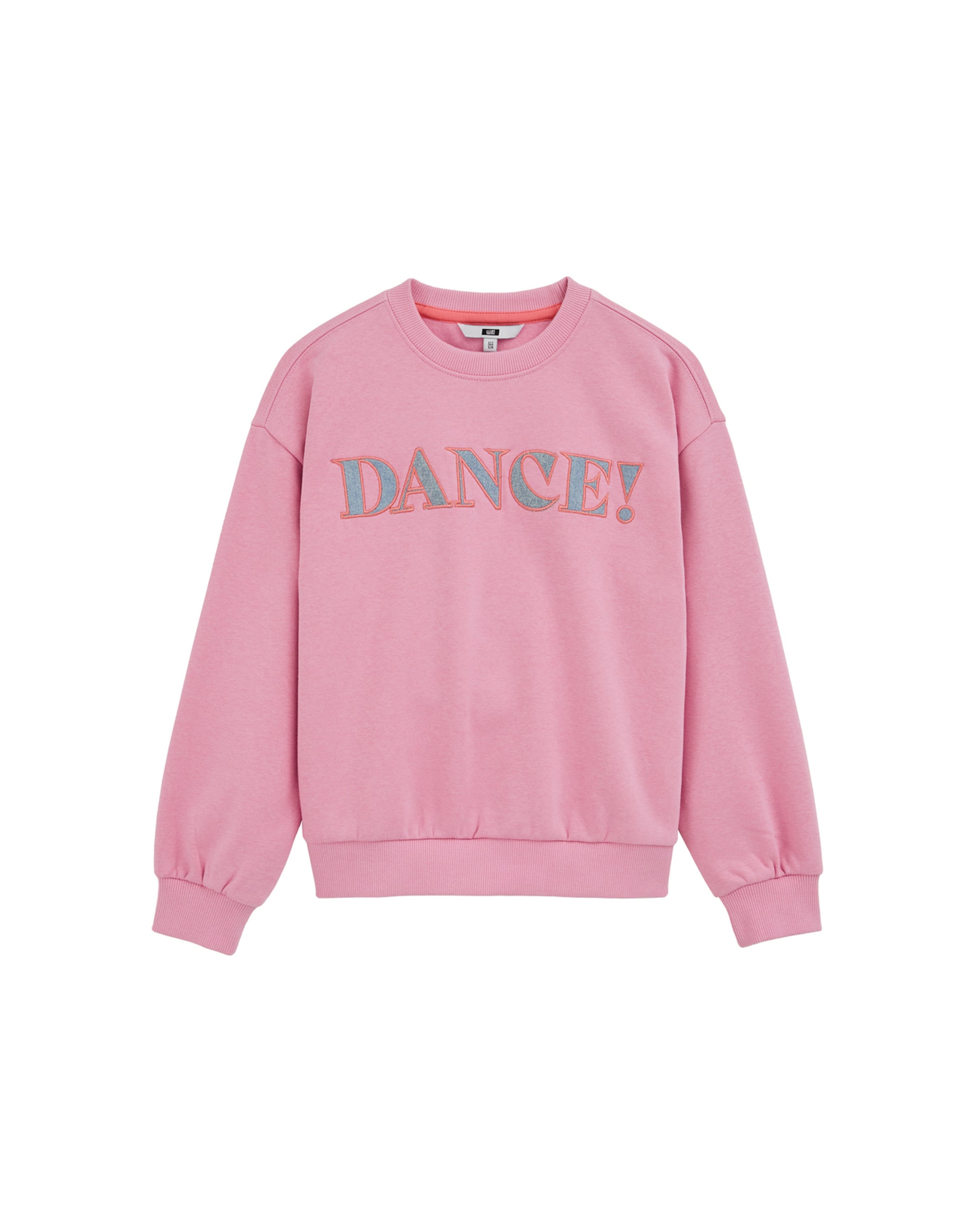 WE Fashion Свитшот в Ярко-розовый: спереди