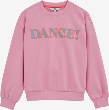 WE Fashion Collegepaita värissä vaaleanpunainen: etupuoli