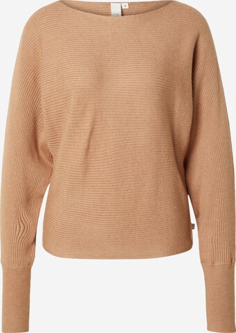 Pull-over QS en marron : devant