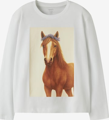 NAME IT - Camiseta 'NKFVotea' en blanco: frente