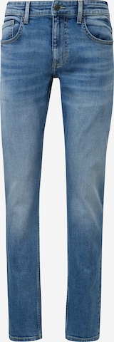 QS Slimfit Jeans i blå: forside