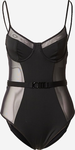 Solid & Striped Bustier Badeanzug 'THE SPENCER' in Schwarz: predná strana