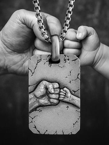 REYTEL - Colgante 'FATHER AND SON' en plata