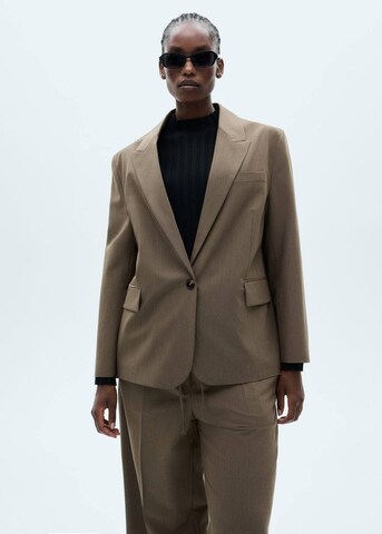 MANGO Blazers 'Cardiff' in Bruin: voorkant