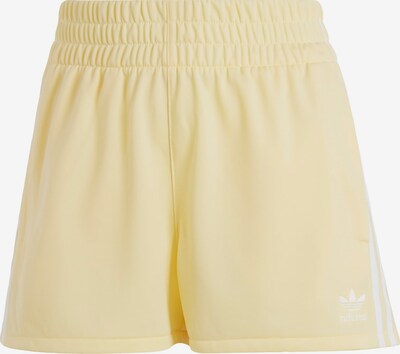 ADIDAS ORIGINALS Pantalon 'Adicolor' en jaune clair / blanc, Vue avec produit