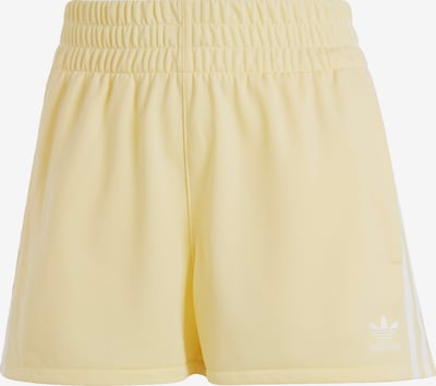 ADIDAS ORIGINALS Trousers 'Adicolor' in Light yellow / White, Item view