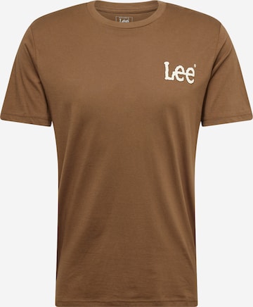 Lee T-shirt 'ESSENTIAL' i brun: framsida