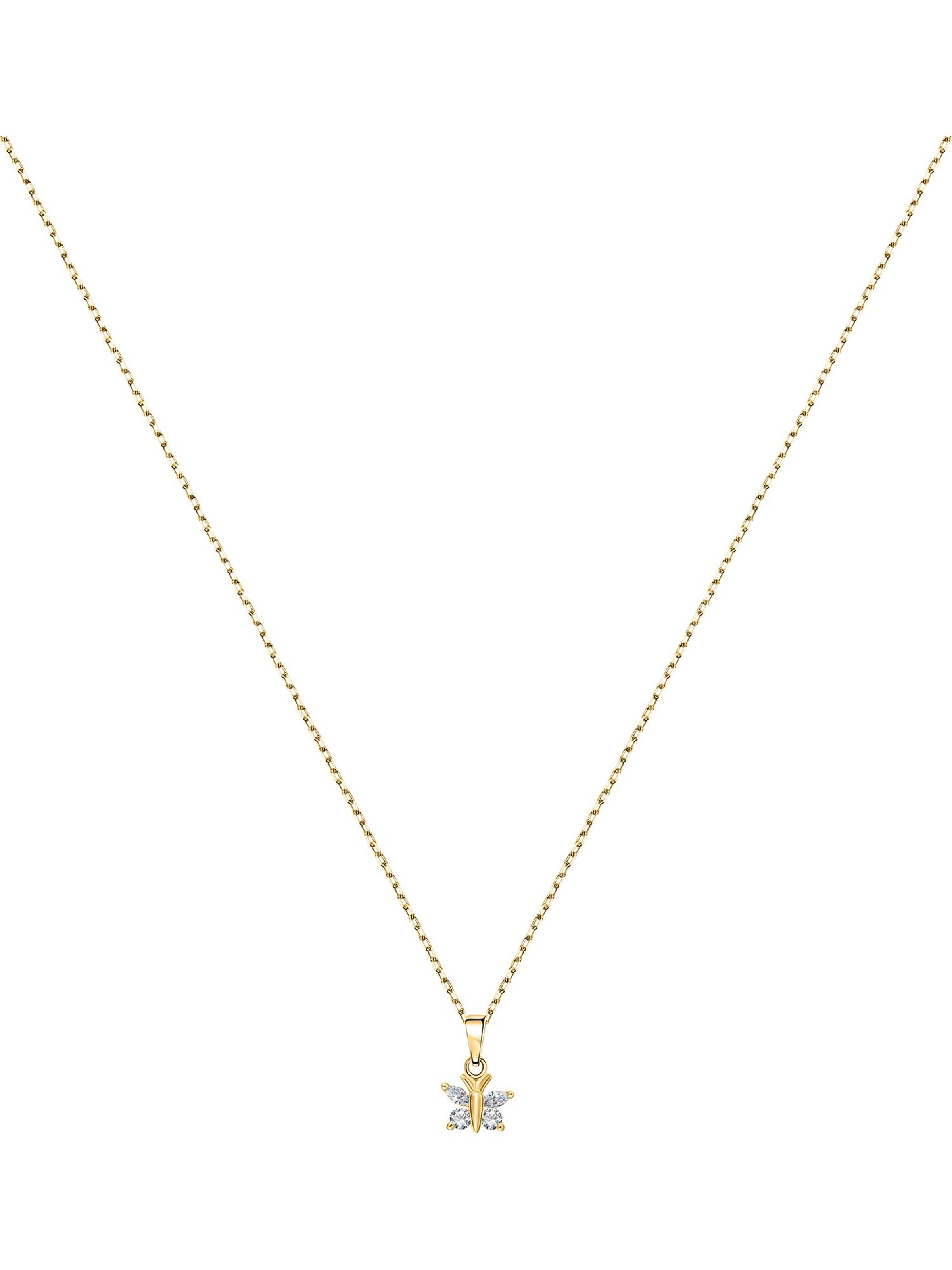 FAVS Necklace in Gold: front