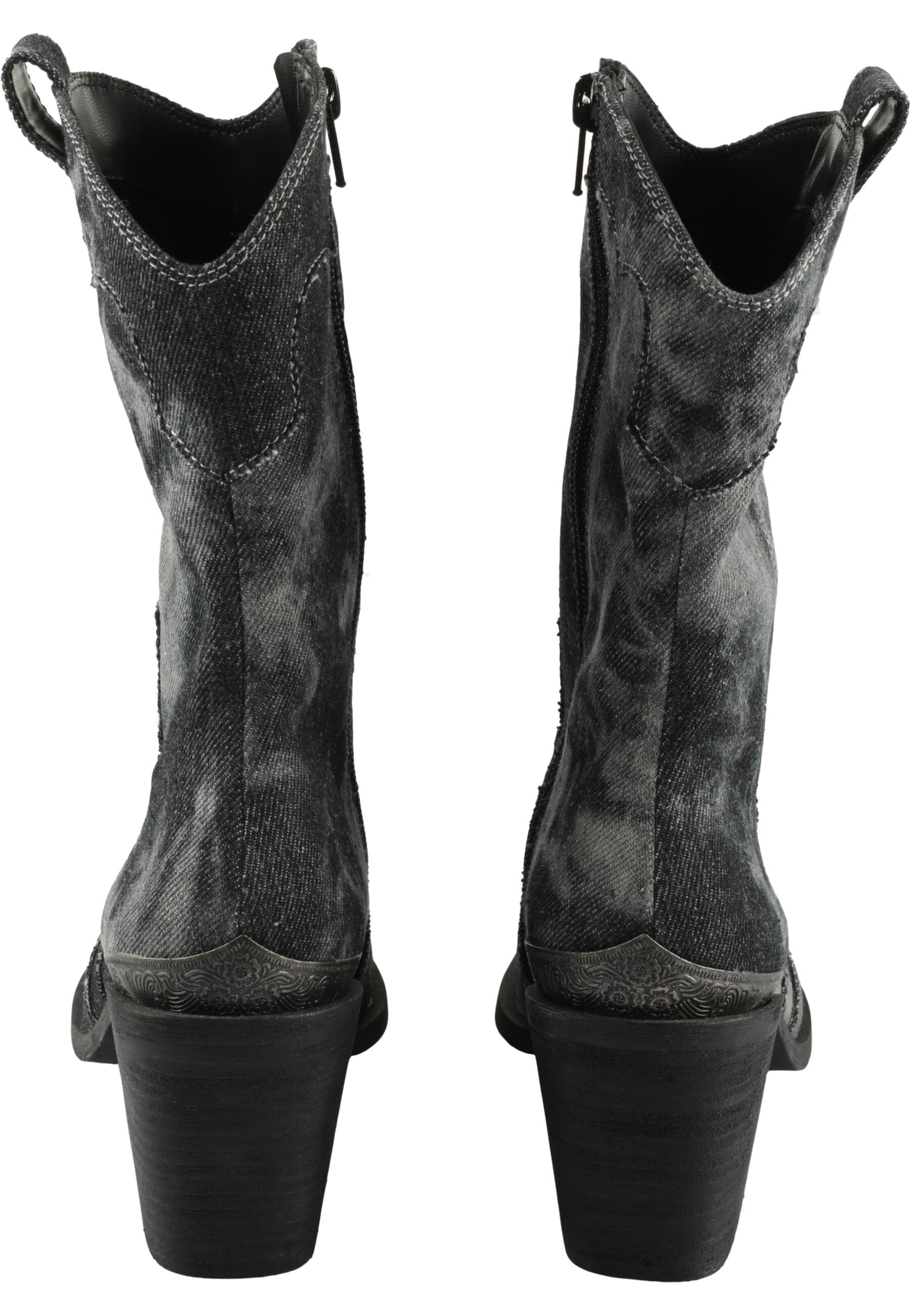 BUFFALO Cowboystiefel in Schwarz