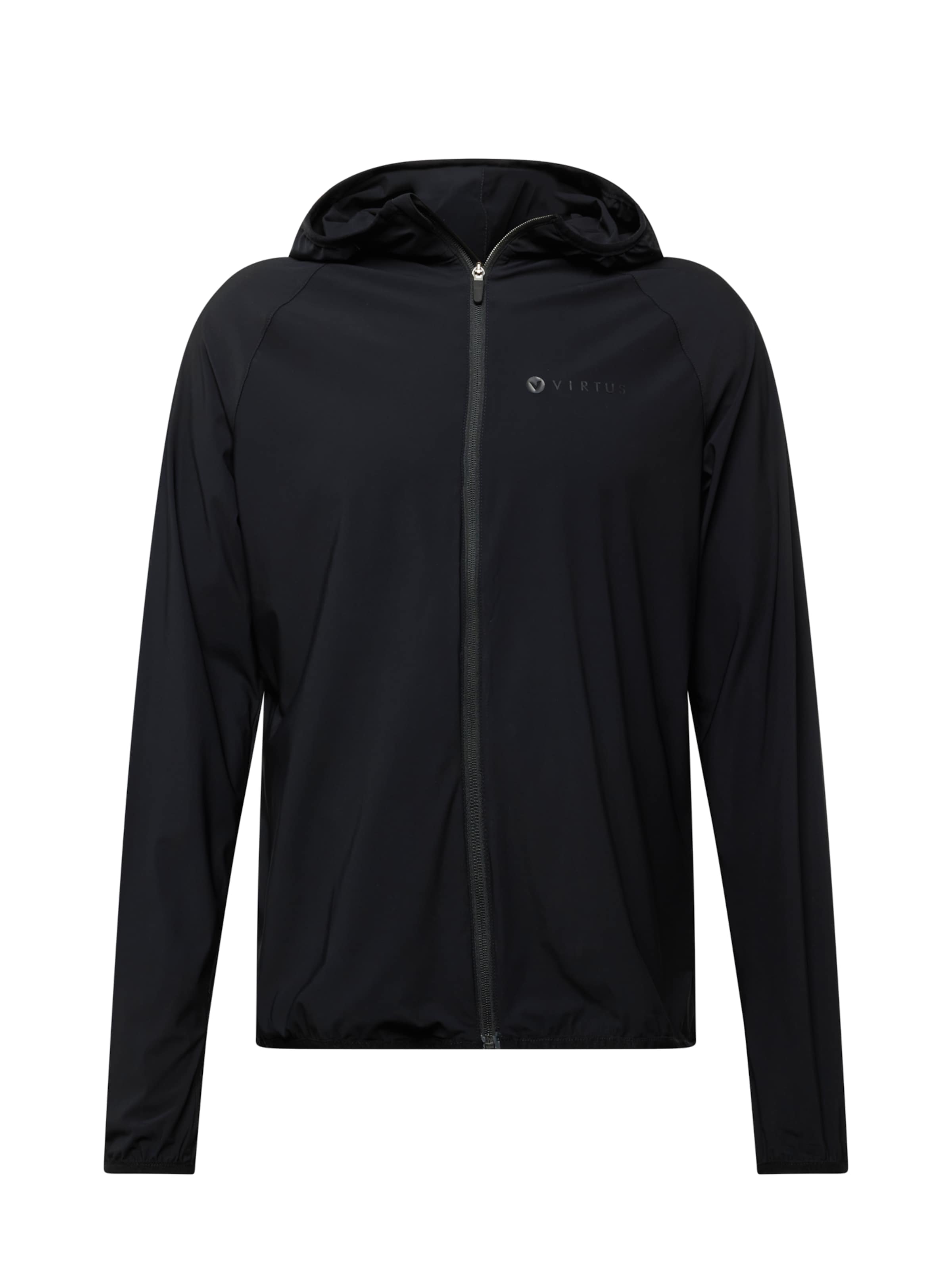 Virtus Sportjacke 'Smith' in Schwarz: Vorderseite