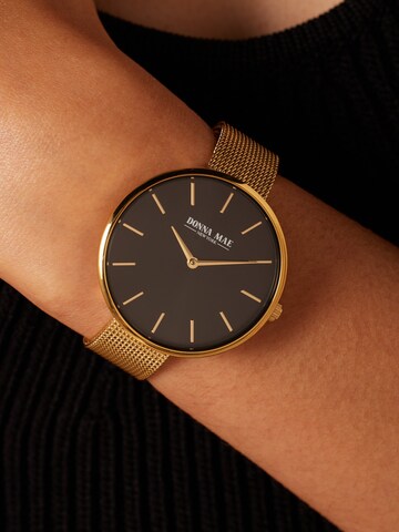 Lucardi Analog Watch 'Masche' in Gold