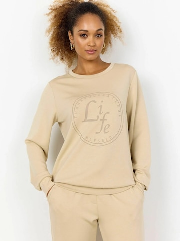 Pull-over Soyaconcept en beige : devant