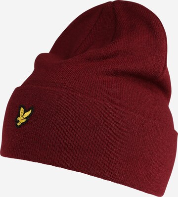 Bonnet Lyle & Scott en rouge : devant