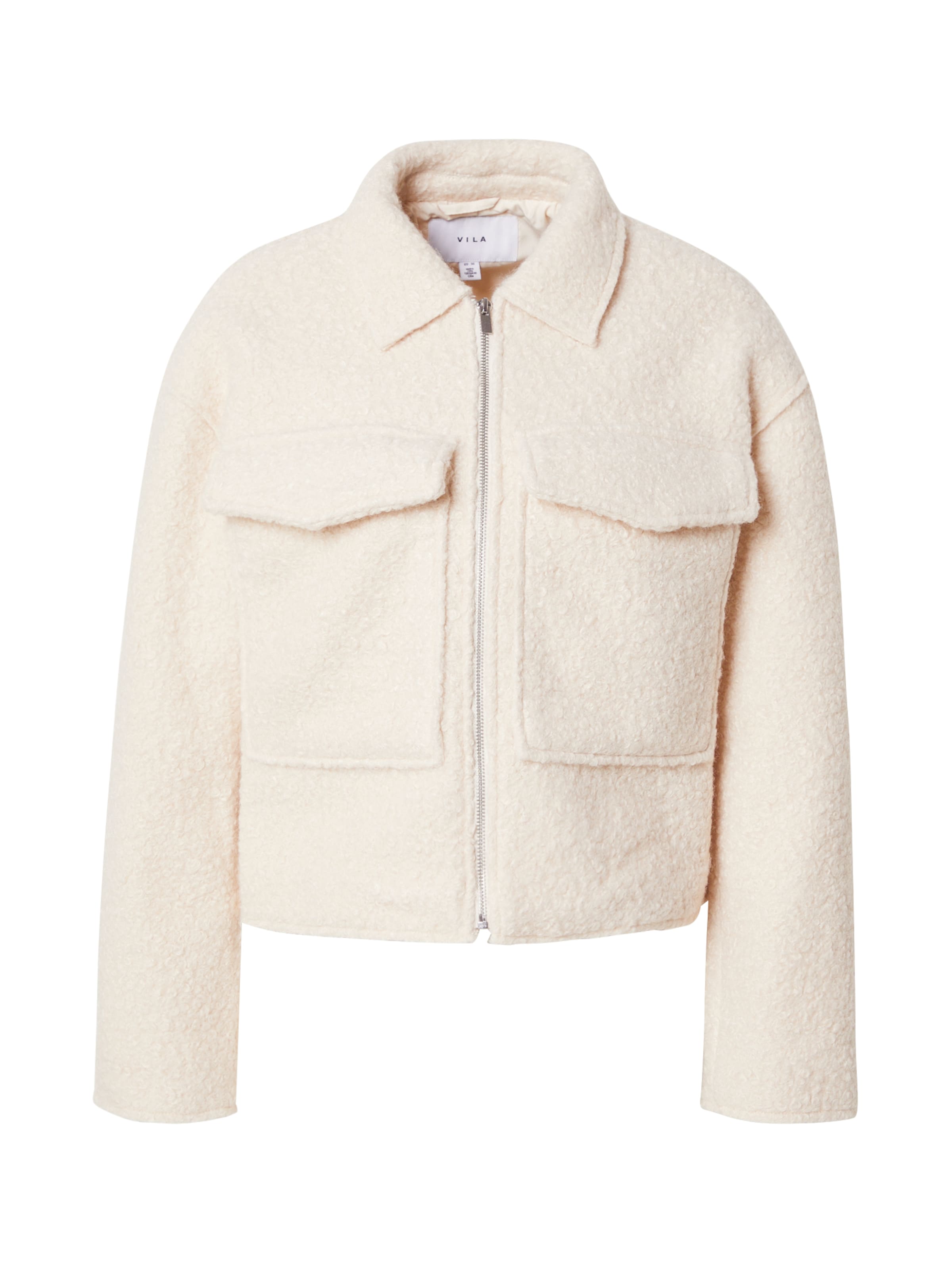 VILA Övergångsjacka 'VIDaphne' i beige: framsida