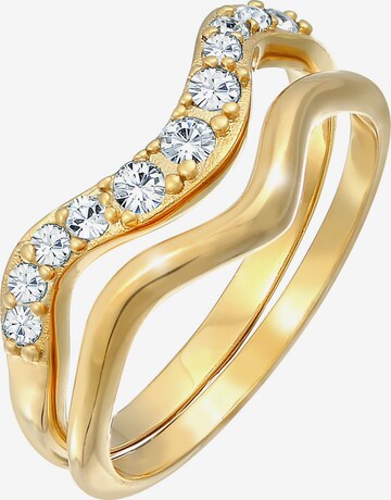 ELLI Ring Kristall Ring, Ring Set in Gold: predná strana