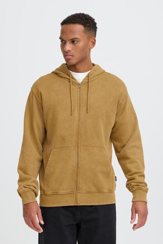 BLEND Zip-Up Hoodie in Yellow: front