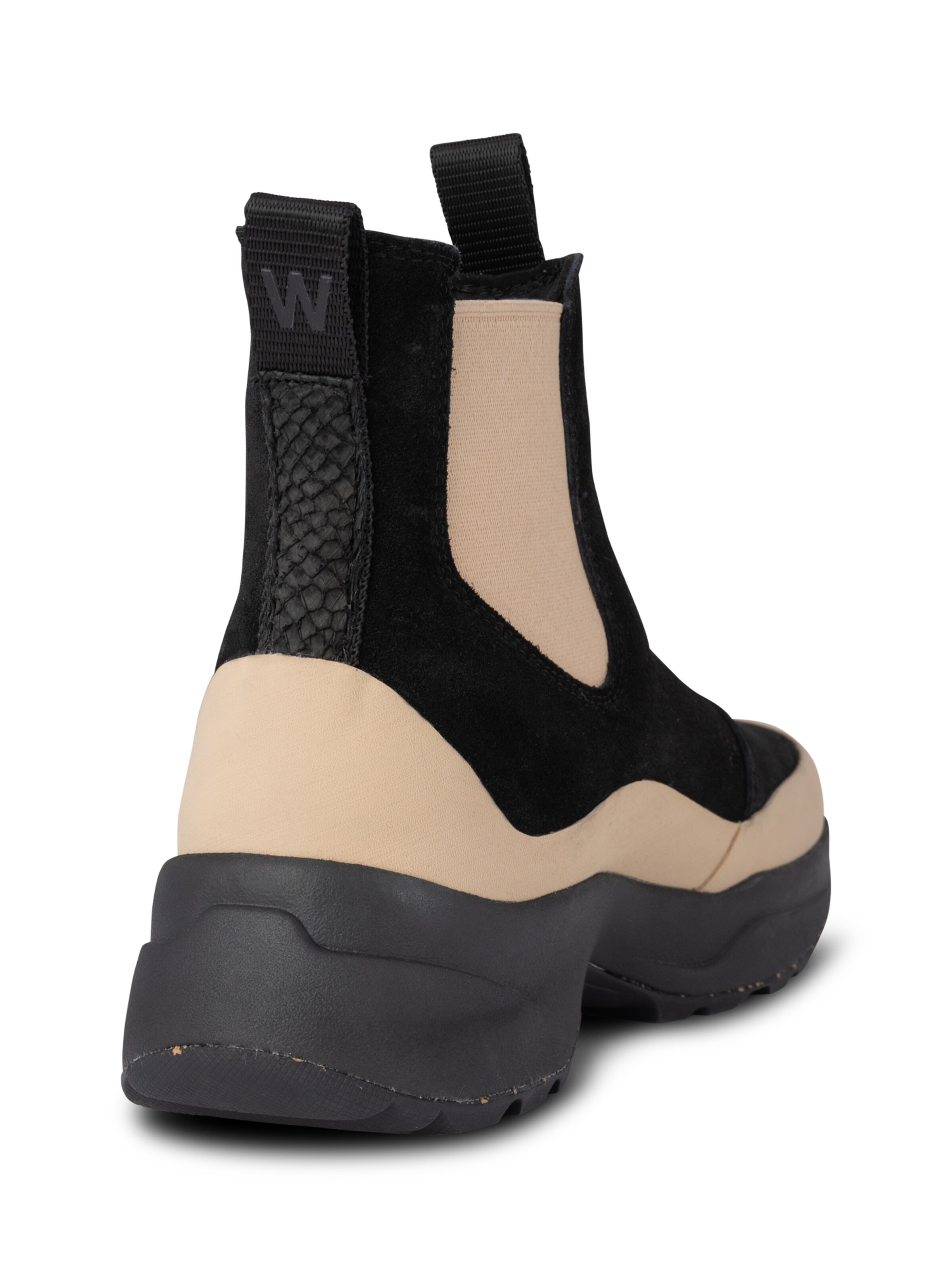 WODEN Chelsea boots ' Solveig Suede Waterproof ' in Zwart