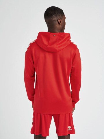 Hummel Sports sweat jacket in Red