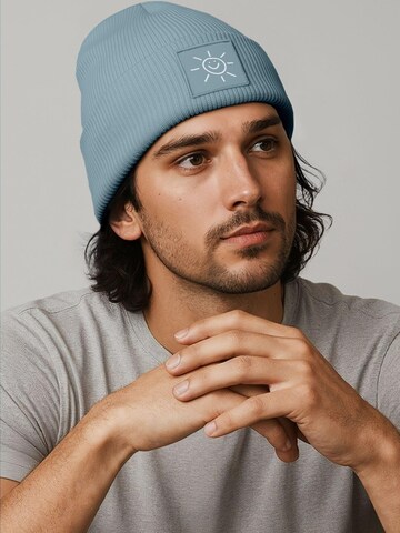 Neverless Beanie 'Sonne' in Blue