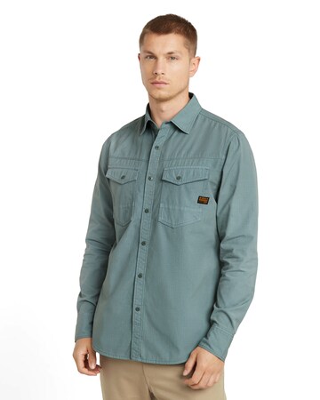 G-STAR Slim fit Overhemd in Groen: voorkant