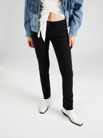 Slimfit Jeans '712 Slim Welt Pocket' di LEVI'S ® in nero: frontale