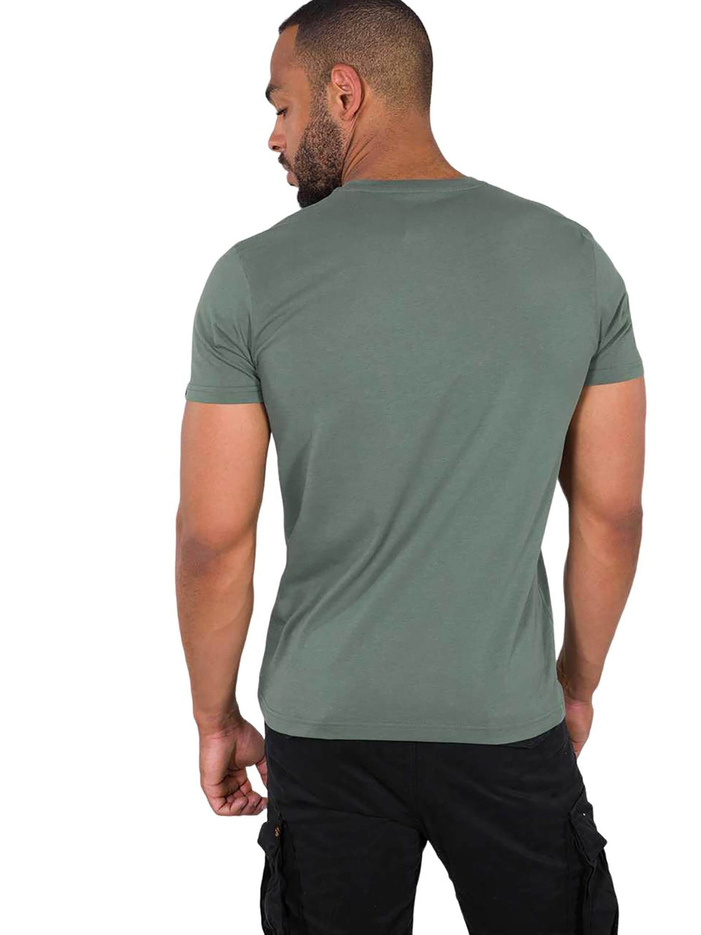 ALPHA INDUSTRIES Tričko - Zelená
