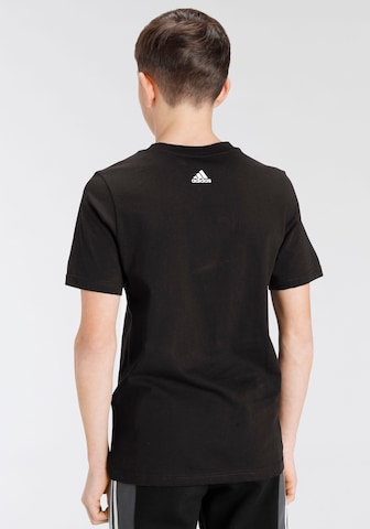 ADIDAS SPORTSWEARTehnička sportska majica 'Essentials Linear Logo ' - crna boja